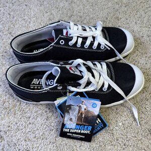 Avenger Work Boots Men's Low Top Industrial Shoe Black/White Size 10 Wide